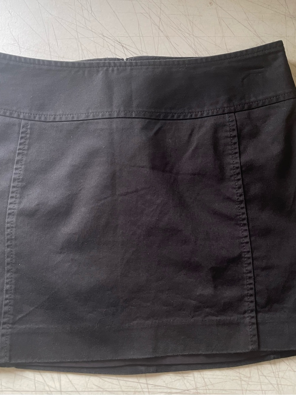 Express Black Mini Skirt size 6 lined - Picture 2 of 13